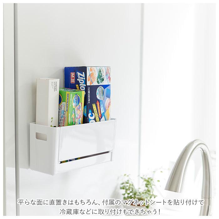 ボトルホルダー 通販 横型 ヨコ型 ボトル ホルダー スパイスケース 水切り 持ち手付き マグネット付き 開閉トレイ 開閉式トレー 収納 すっきり ボトルホルダー | ブランド登録なし | 04