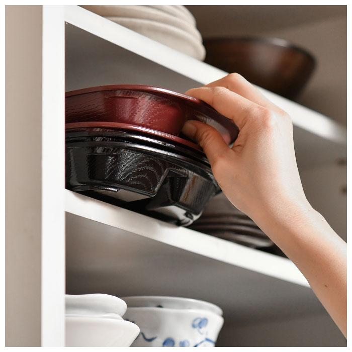 ランチプレート フタ付き 通販 hakoya 弁当 箱 仕切り 仕切り皿 和食器 弁当箱 レンジ対応 食洗機対応 お皿 食器 プラスチック 木目調 日本製 ランチプレート |  | 10