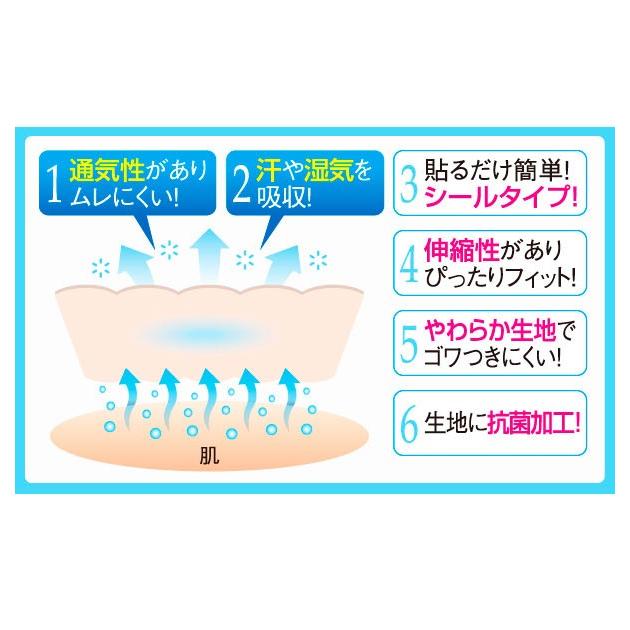 脇汗パッド メンズ レディース 貼るタイプ スピード対応 全国送料無料 汗取りシート 脇汗シート 脇汗 わき汗 シート ワキ汗 ずれにくい ムレ対策 パッド 直貼り 汗対策