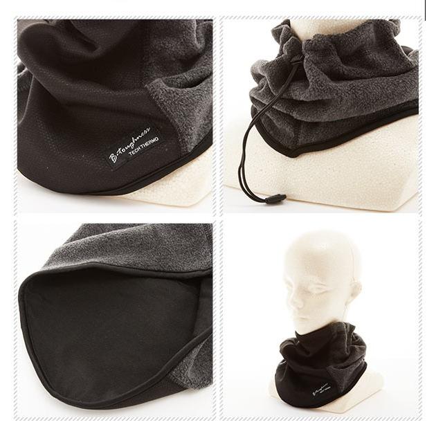 ネックウォーマー メンズ ボディータフネス メンズ 発熱 防風 防寒 薄手 テックサーモ 保湿 寒さ対策 首元ガード 首 温め グッズ ワンタッチ ネックウォーマー | おたふく（手袋） | 05