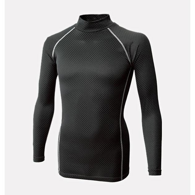 インナーシャツ おたふく jw172 メンズ インナー 好評 アンダーシャツ 長袖 ハイネック インナーシャツ 下着 肌着 ボディタフネス 裏起毛 薄手 遠赤加工 吸汗 | 