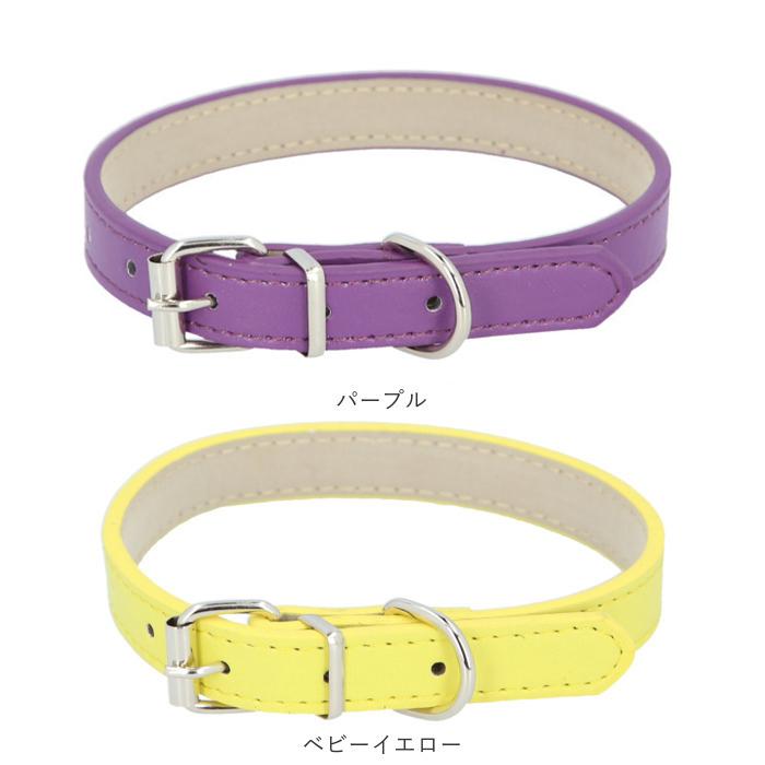 ペット 通販ペット 首輪 おしゃれ 猫 犬 痛くない かわいい 可愛い シンプル ネコ イヌ 小型犬 中型犬 散歩 ペット用品 ペットグッズ PUレザー 合皮 革 | BACKYARD FAMILY | 28