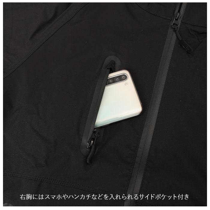 キウ kiu ロングジャケット レディース 通販 メンズ 2way レインコート レインウェア カッパ ストレッチ リュック ツバ付きフード 収納袋 スタッフサック キウ | KiU | 11
