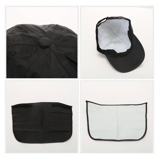 レインキャップ ゴルフ メンズ レディース 自転車 防水 カジメイク キャップ 帽子 リフレクター付き 内側メッシュ 定番 撥水 男女兼用 | カジメイク | 02