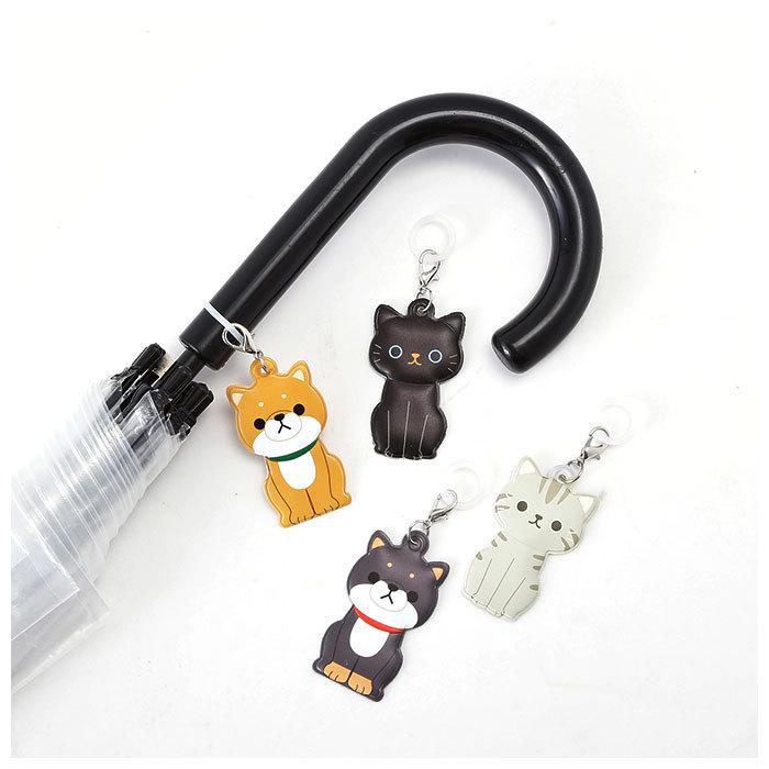 大きい割引 傘マーカー 通販 傘 目印 かわいい おしゃれ キャラクター 動物 アニマル 猫 ねこ ネコ 犬 いぬ イヌ クロネコ アメリカンショートヘア 豆柴 マメシバ 明邦 Aynaelda Com