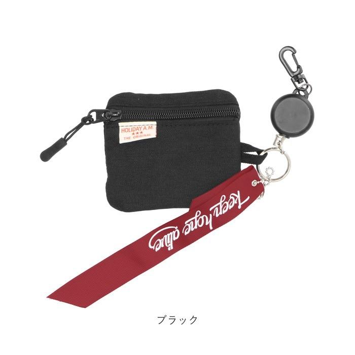 パスケース リール付き 通販 メンズ レディース 小銭入れ icカードケース おしゃれ コインケース シンプル 無地 旅行 おでかけ 子供 学生 通勤 通学 パスケース | Holiday A.M. | 16