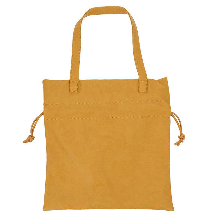 A.P.C. ブラックフェイクレザートートバッグ　巾着 kb143.jpg