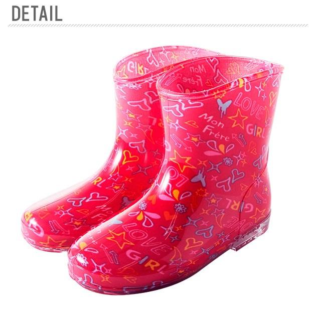 キッズ レインブーツ キッズ おしゃれ 軽い 女の子 男の子 かわいい 子供用 なが靴 雨靴 長靴 長くつ 長ぐつ レイングッズ 雨具 通園 登園 園児 未就園児 雨 | BACKYARD FAMILY | 07