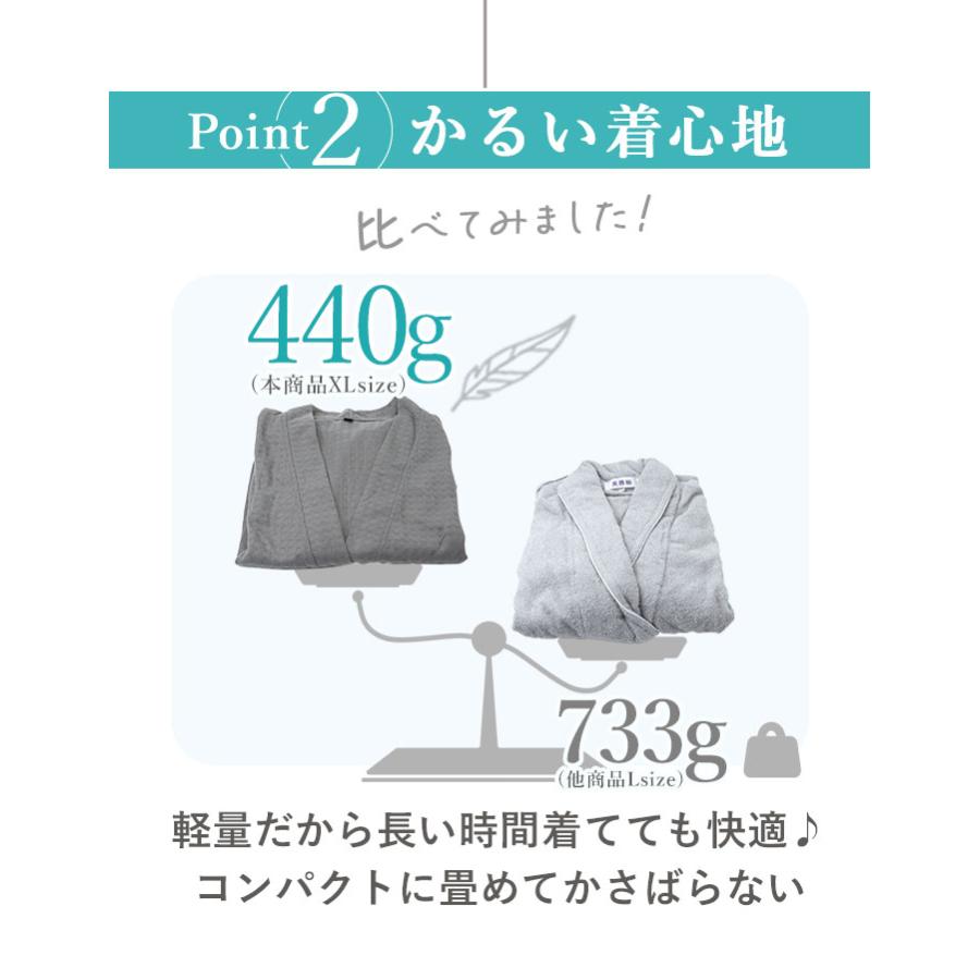 バスローブ レディース メンズ 通販 ガウン 湯上り 着 ナイトガウン 部屋着 ナイトウェア ルームウェア ワンオペ ママ ホームウェア パジャマ 薄手  バスローブ | ブランド登録なし | 08