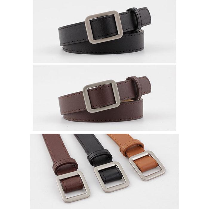 ベルト 穴なし 通販 穴無しベルト 穴なしベルト フェイクレザーベルト スクエア 穴無し フェイクレザー 合成皮革 合皮 調節可能 耐久性 カジュアル ベルト | BACKYARD FAMILY | 15
