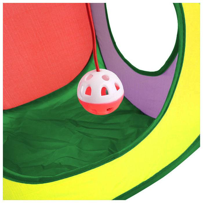 猫 トンネル 通販 おもちゃ 一人遊び 玩具 猫用 ねこ ネコ 折りたたみ キャットハウス 折り畳み テント ドーム キャットトンネル かわいい インテリア 雑貨 猫 | ブランド登録なし | 02