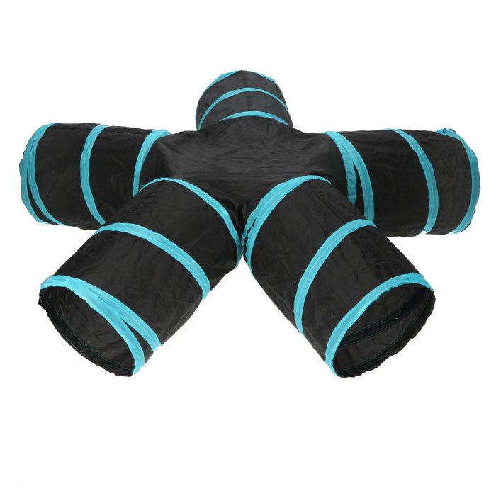 猫 トンネル 通販 おもちゃ 一人遊び 玩具 猫用 ねこ ネコ 5道 折りたたみ コンパクト 折り畳み キャットトンネル おしゃれ かわいい インテリア 雑貨 知育 猫 | ブランド登録なし | 03