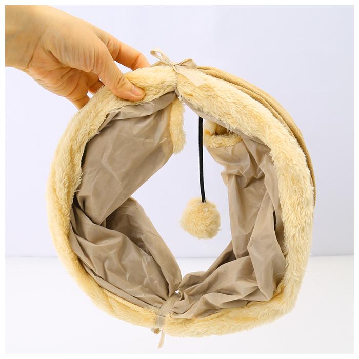 猫 通販猫 トンネル おもちゃ 一人遊び 玩具 猫用 ねこ ネコ モコモコ 折りたたみ コンパクト キャットトンネル おしゃれ かわいい インテリア 雑貨 知育 猫 | ブランド登録なし | 08