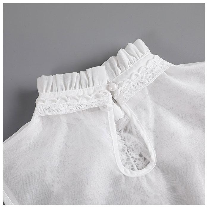 つけ襟 レース 通販 花柄 ブラウス付け襟 付け衿 付け襟 フリル レディース 重ね着 レイヤード 無地 レースつけ襟 小物 フリル付き かわいい おしゃれ つけ襟 |  | 12