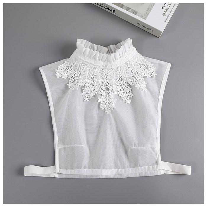 つけ襟 レース 通販 花柄 ブラウス付け襟 付け衿 付け襟 フリル レディース 重ね着 レイヤード 無地 レースつけ襟 小物 フリル付き かわいい おしゃれ つけ襟 |  | 08