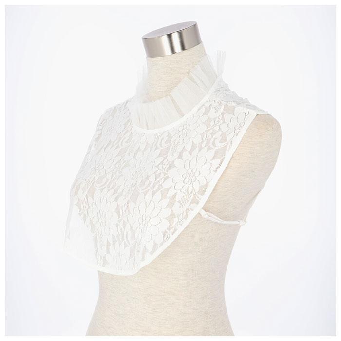 つけ襟 レース 通販 付け襟 フリル つけえり 重ね着 レイヤード スタンドカラー レディース ファッション 小物 蓮の葉 ピンク ブラック ホワイト つけ襟 |  | 07