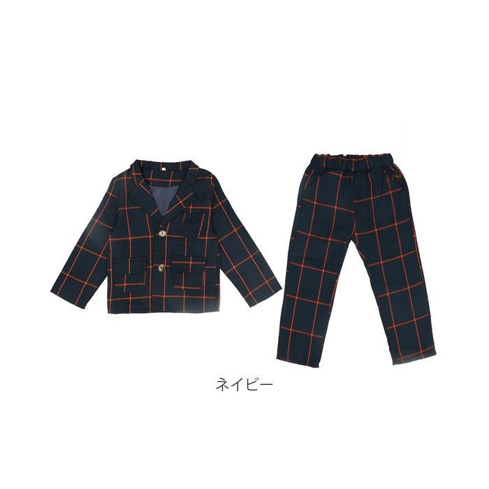 キッズ 通販キッズ フォーマル スーツ 男の子 ジャケット ズボン パンツ 2点セット セットアップ ベビー 80 90 100 110 120 結婚式 パーティ 誕生日  キッズ | ブランド登録なし | 15