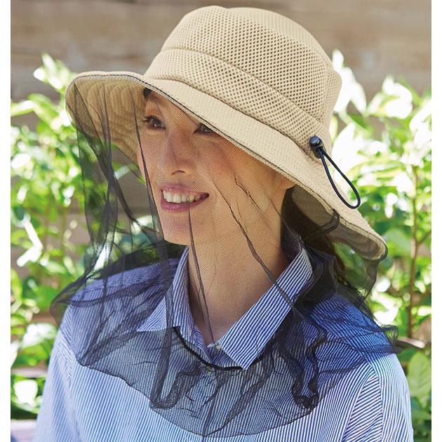 虫よけネット 帽子  COGIT コジット COGIT コジット  通販 レディース 虫除けハット 防虫 日よけ おしゃれ 婦人 メッシュ ネット 冷感素材 虫よけネット の商品画像