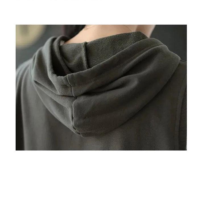 パーカー 通販パーカー ベスト レディース ジレ スウェット ノースリーブ プルオーバー フード付き ゆったり 秋 春 大きいサイズ 重ね着 おしゃれ  パーカー |  | 07