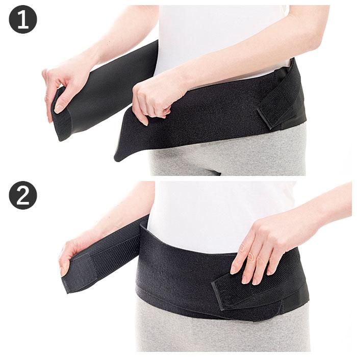 骨盤ベルト 通販 骨盤 サポーター シームレス腰プロテクトベルト 薄手