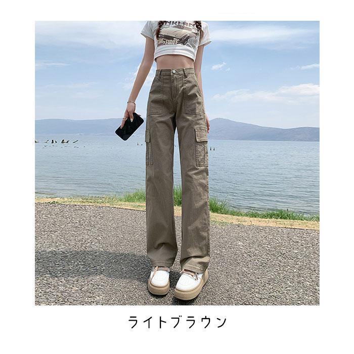 カーゴパンツ レディース 通販 パンツ ズボン 長ズボン ベイカーパンツ ワークパンツ 作業着 チノパンツ ポケット 体型カバー ゆったり ゆるめ カーゴパンツ | BACKYARD FAMILY | 20