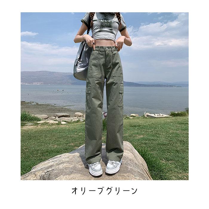 カーゴパンツ レディース 通販 パンツ ズボン 長ズボン ベイカーパンツ ワークパンツ 作業着 チノパンツ ポケット 体型カバー ゆったり ゆるめ カーゴパンツ | BACKYARD FAMILY | 22