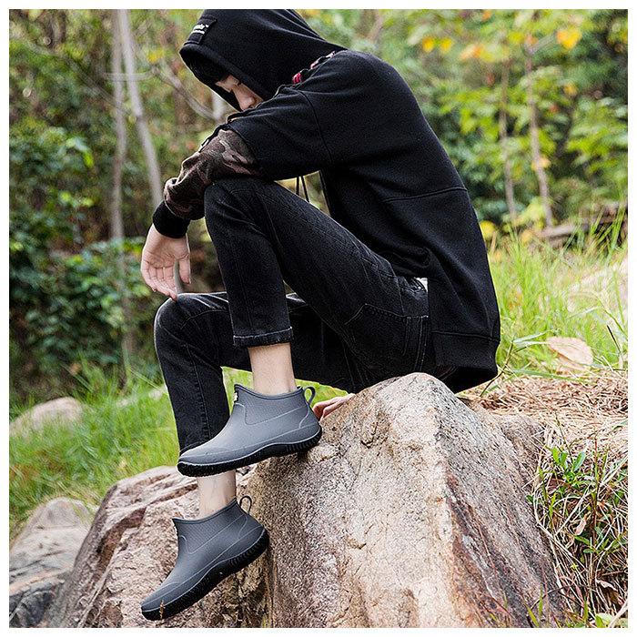 レインブーツ ショート メンズ 超爆安 通販 レディース レインシューズ ショート丈 ショートレインブーツ 長靴 ペア 雨靴 男女兼用 長ぐつ ローヒール 防水