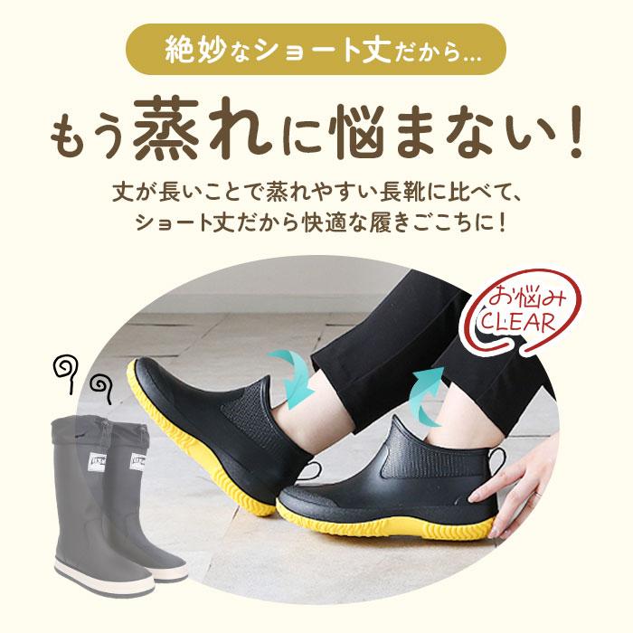 レインブーツ レディース ショート メンズ レインシューズ ショートレインブーツ 長靴 ながぐつ ショート丈 雨靴 長ぐつ レインショートブーツ レインブーツ | ブランド登録なし | 06