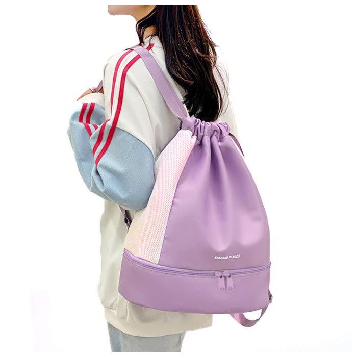 プールバッグ 女の子 通販 ナップサック スイムバッグ スポーツバック リュック リュックサック 水泳バッグ ビーチバッグ スイミングバッグ 2層式 プールバッグ | ブランド登録なし | 04