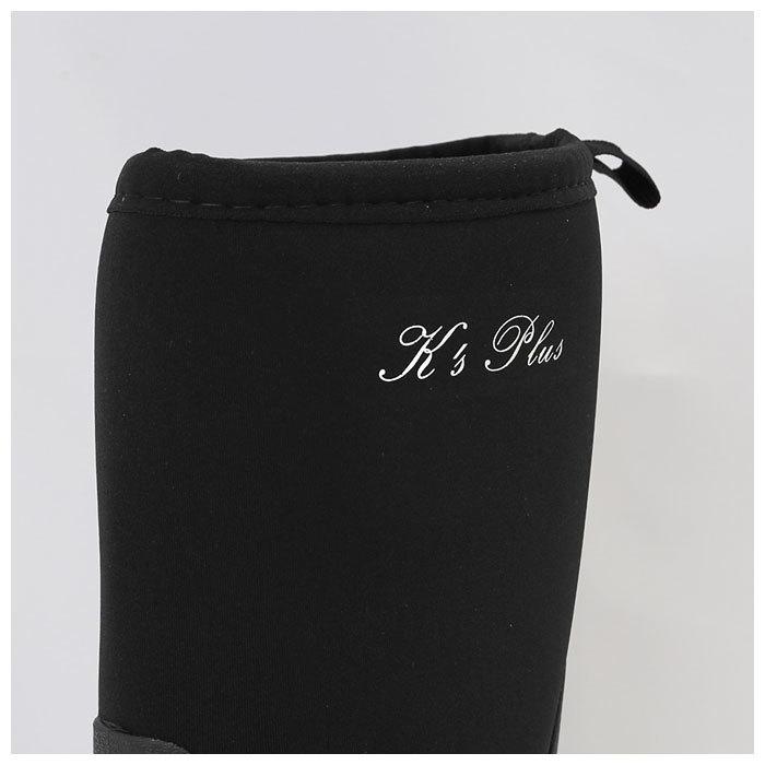 キッズ レインブーツ 通販 レインシューズ 長靴 黒 ブラック ネオプレン K's Plus ケーズプラス 完全防水 伸縮 保温 防滑底 クロロプレン 通気 キッズ |  | 08