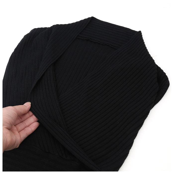 リブニット 通販リブニット ノースリーブ vネック カシュクール 胸元 セクシー タンクトップ レディース 秋 春 無地 トップス グレー ネイビー リブニット | ブランド登録なし | 08