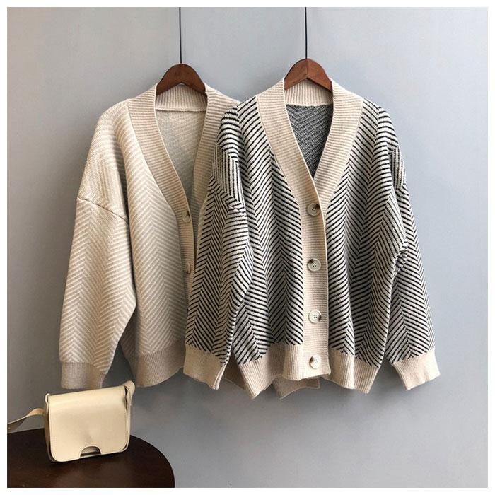ニットカーディガン レディース 通販 ショート丈 厚手 長袖 ゆったり Vネック ニット カーディガン 羽織 ふわふわ 暖かい オフィス 寒さ対策 ニットカーディガン |  | 08
