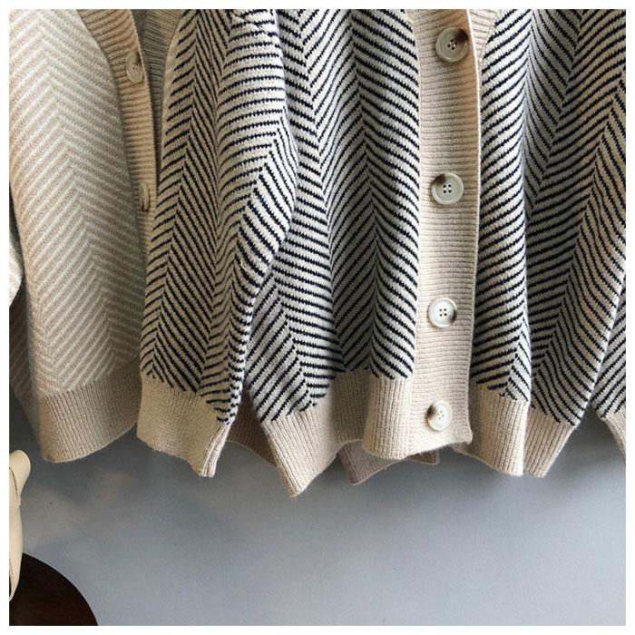 ニットカーディガン レディース 通販 ショート丈 厚手 長袖 ゆったり Vネック ニット カーディガン 羽織 ふわふわ 暖かい オフィス 寒さ対策 ニットカーディガン |  | 09