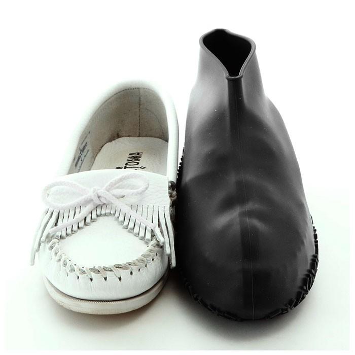 シューズカバー シリコン 通販 防水 自転車 Mサイズ レディース 小さめ 無地 シンプル 黒 ブラック 紺 ネイビー カーキ 携帯 収納 アウトドア シューズカバー |  | 05