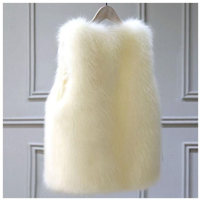 ファーベスト レディース 通販 ファー ベスト ロング フェイクファー エコファー ジレ 秋冬 羽織り ミドル丈 オーバーサイズ 大きいサイズ ゆったり 前開き | ブランド登録なし | 11