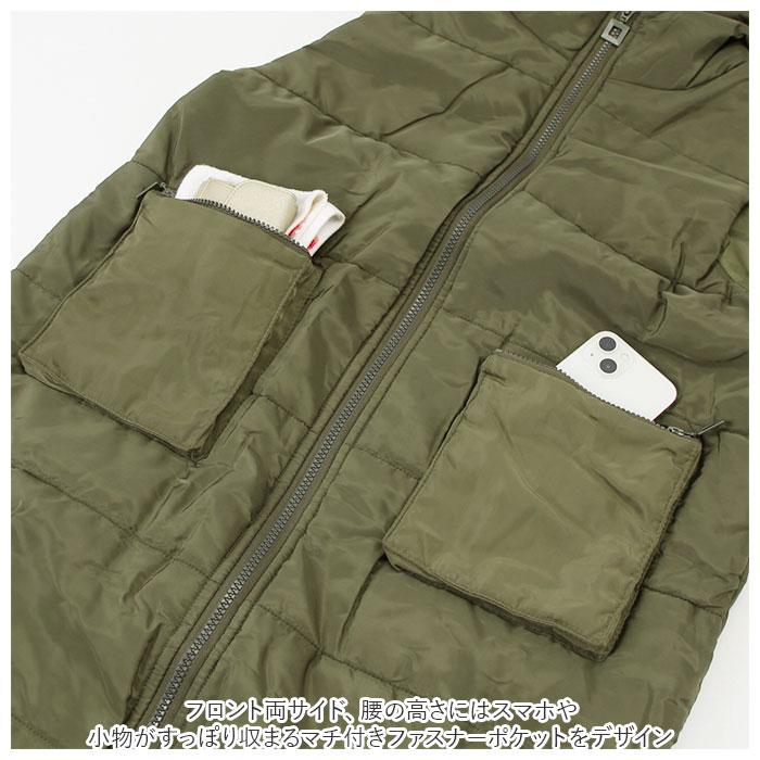 ダウンベスト レディース ロング 通販 ロングダウンベスト パーカー