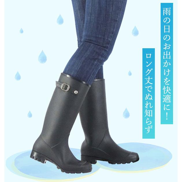レインブーツ レディース ショート おしゃれ Mon Frere モン フレール かわいい 防水 雨具 サイドベルト ロングタイプ 長い レインブーツ |  | 03