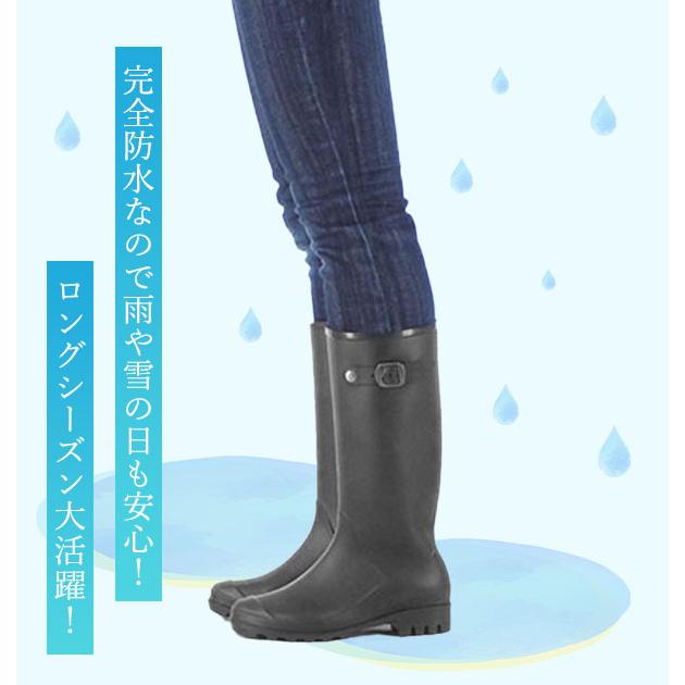レインブーツ レディース ショート おしゃれ Mon Frere モン フレール かわいい 防水 雨具 サイドベルト ロングタイプ 長い レインブーツ |  | 04