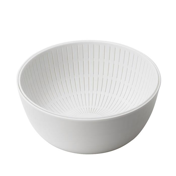 like-it ライクイット 米とぎ ザル 通販 ボウル セット 米研ぎボウル 水切り 湯引き 炊飯 お米 シンプル Colander&Bowl ホワイト グレー グリーン  like-it | Like-it | 08