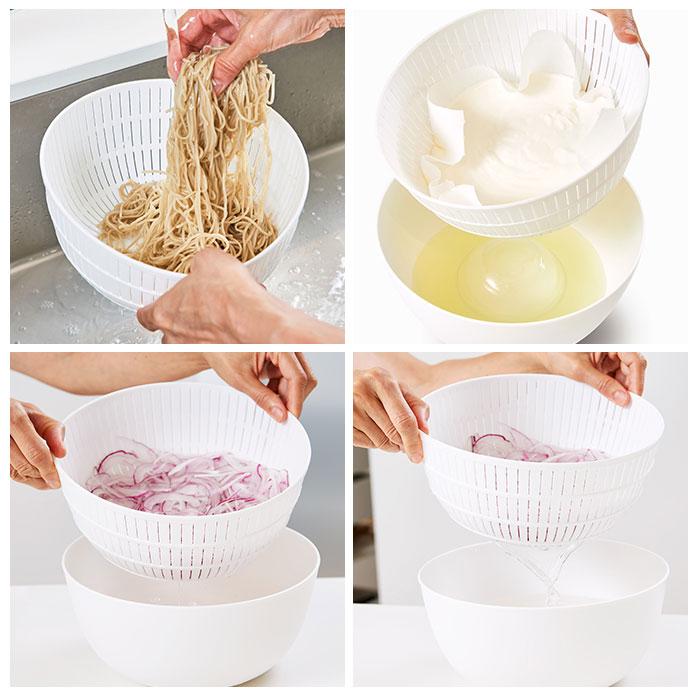 like-it ライクイット 米とぎ ザル 通販 ボウル プレート セット 米研ぎボウル 水切り 湯引き 皿 蓋 北欧 軽量 炊飯 お米 キッチン デザイン おしゃれ like-it | Like-it | 05