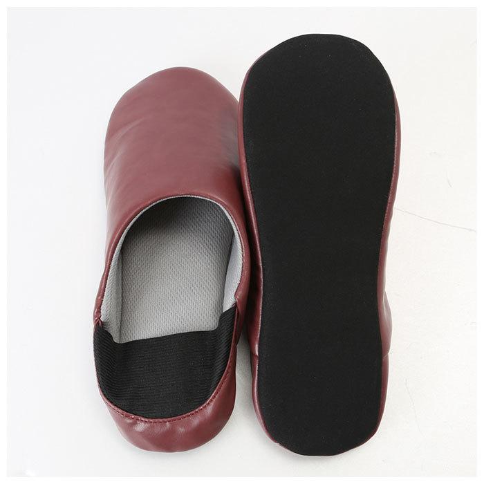 スリッパ 防災 通販 安全靴 防災スリッパ 防災用品 普段履き ガラス 釘 通さない 折り畳み 折りたたみ 滑りにくい レザー調 歩きやすい 脱げにくい スリッパ | COGIT | 09