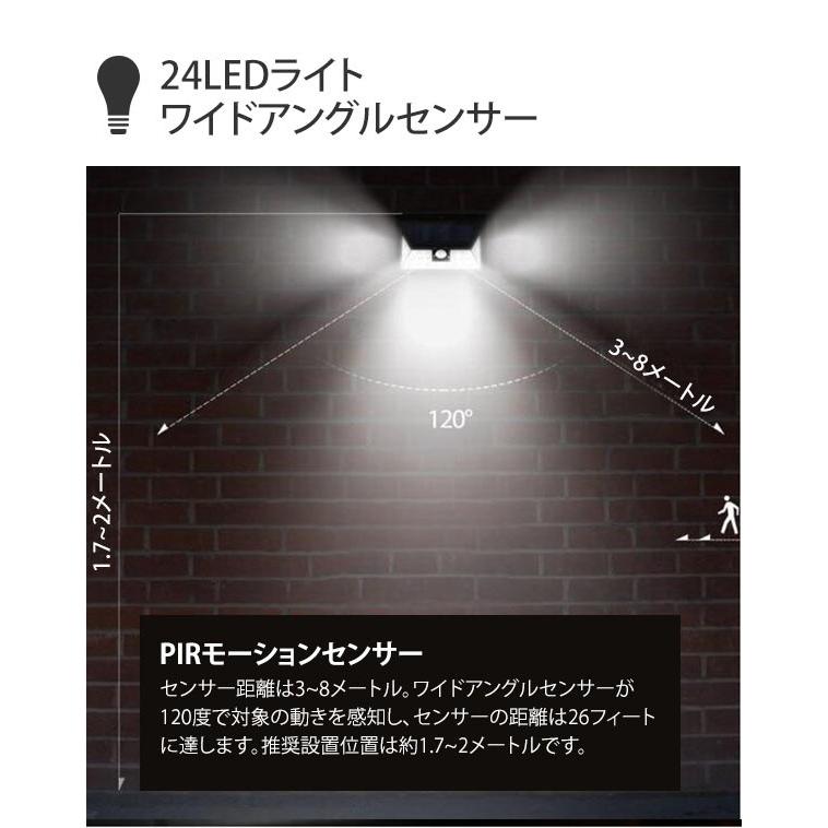 ソーラーライト 屋外 人感センサー 人気ショップが最安値挑戦 Led 明るい センサー おしゃれ 防水 駐車場 24led 玄関入口 玄関周り ライト センサーライト
