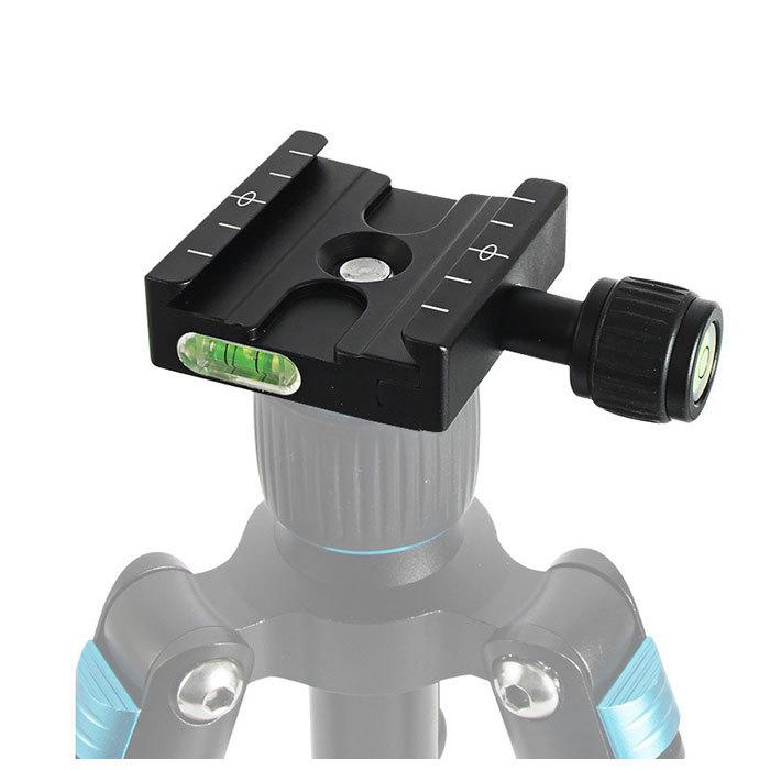 アルカスイス互換 プレート 通販 クイックリリース クイックリリースクランプ 水準器 雲台 ボールヘッド カメラ 三脚 アルミ製 ブラック  アルカスイス互換 |  | 05