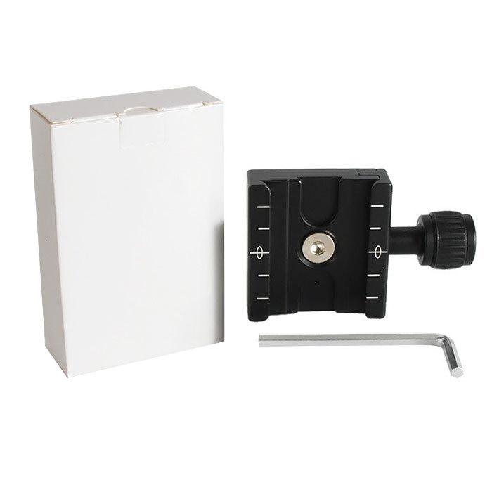 アルカスイス互換 プレート 通販 クイックリリース クイックリリースクランプ 水準器 雲台 ボールヘッド カメラ 三脚 アルミ製 ブラック  アルカスイス互換 |  | 08