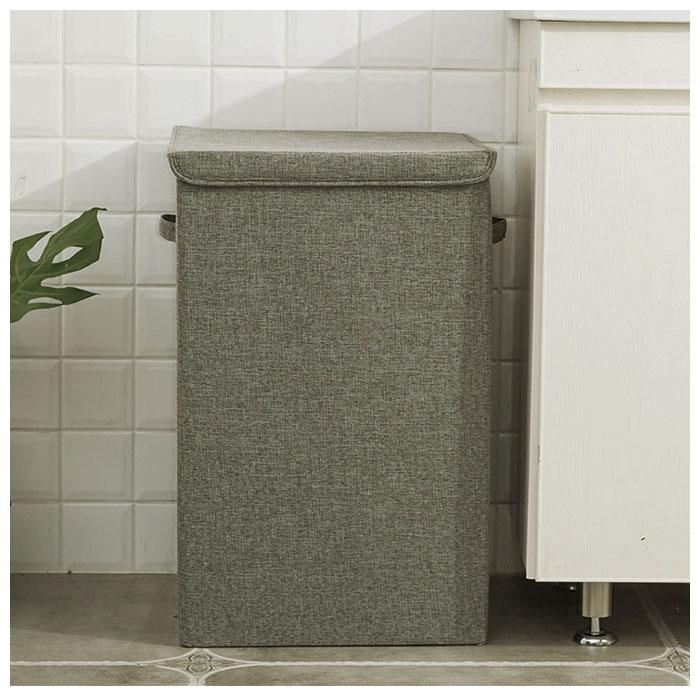 ランドリーバスケット 折りたたみ バスケット 通販 角型 スリム 北欧 蓋つき ふた付き ランドリーボックス 洗濯かご ランドリー収納 収納ケース | ブランド登録なし | 08