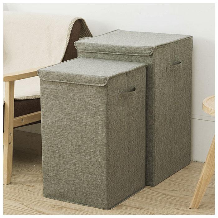 ランドリーバスケット 折りたたみ バスケット 通販 角型 スリム 北欧 蓋つき ふた付き ランドリーボックス 洗濯かご ランドリー収納 収納ケース | ブランド登録なし | 09