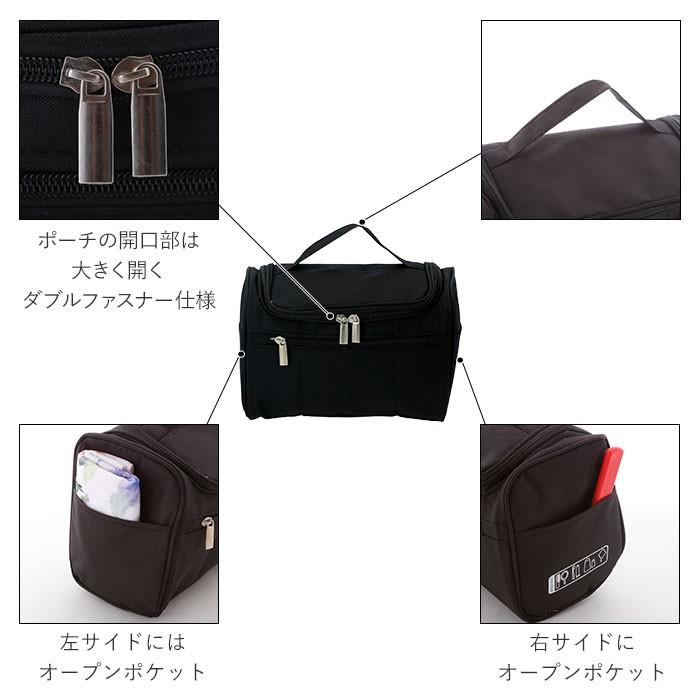 化粧ポーチ 大容量 通販 機能的 かわいい レディース シンプル 収納 メンズ 小物入れ 化粧品入れ メイクポーチ メイク用品 スポーツジム 持ち歩き 化粧ポーチ | ブランド登録なし | 06