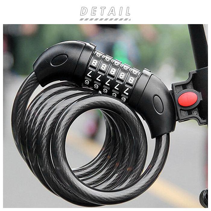 自転車 通販自転車 ワイヤーロック カギ 鍵 ダイヤル かぎ ワイヤー 自転車の鍵 ダイヤル式 5桁 ダイヤルロック ケーブルロック ブラケット付 盗難防止 自転車 |  | 01