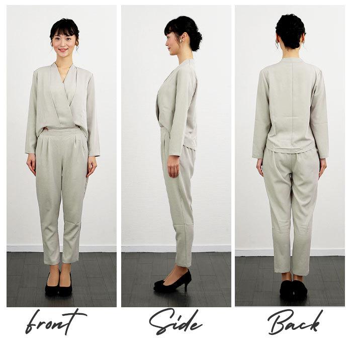 パンツスーツ 通販パンツスーツ レディース 卒業式 入学式 パンツドレス 結婚式 セットアップ? 通勤 オールインワン テーパードパンツ フォーマル  パンツスーツ | BACKYARD FAMILY | 12