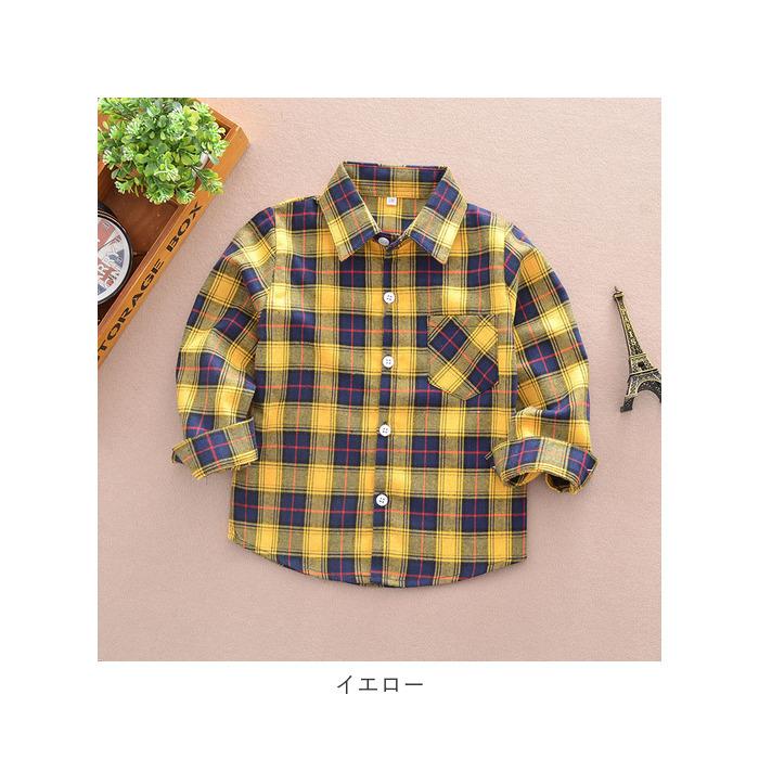 ネルシャツ 通販ネルシャツ キッズ 子供 こども 子ども ジュニア 長袖 長そで チェックシャツ フランネルシャツ 襟付き シャツ 秋 冬 男の子 女の子  ネルシャツ | ブランド登録なし | 13